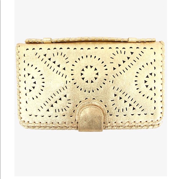 soft gold clutch